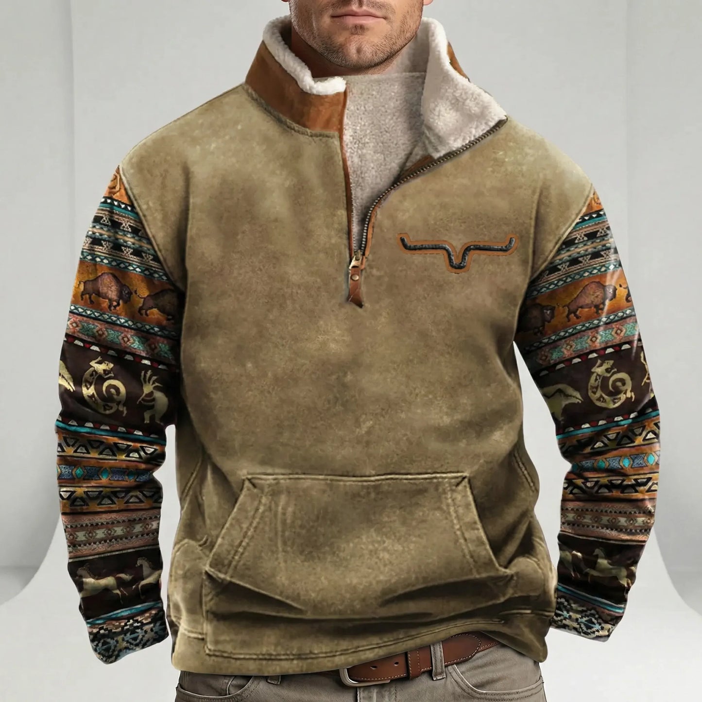 Western-Inspired Pullover - Jaden