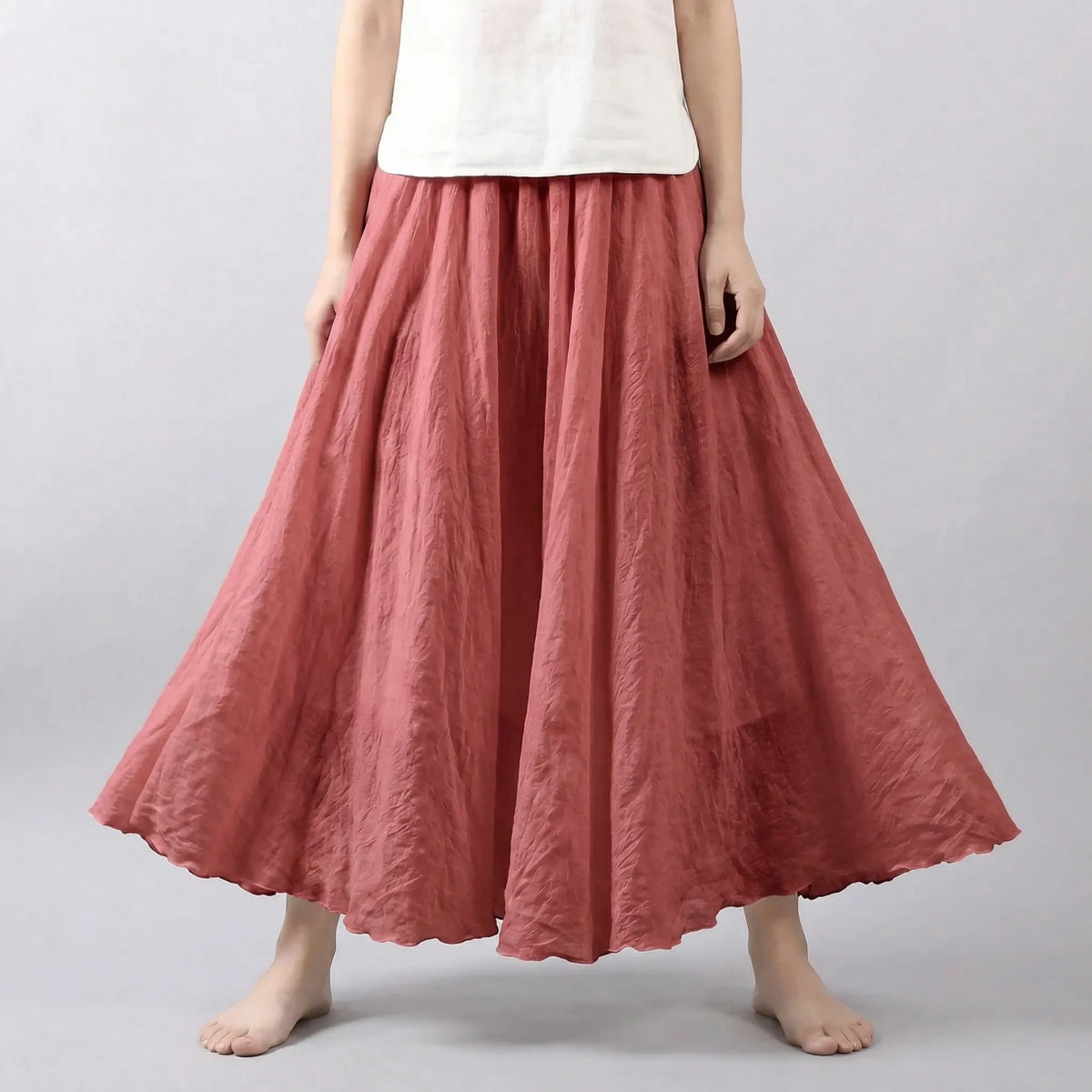 Wide Hem Maxi Skirt - Leticia