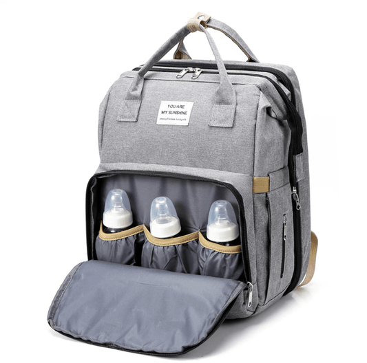 Portable baby cot and changing bag – multifunctional travel rucksack