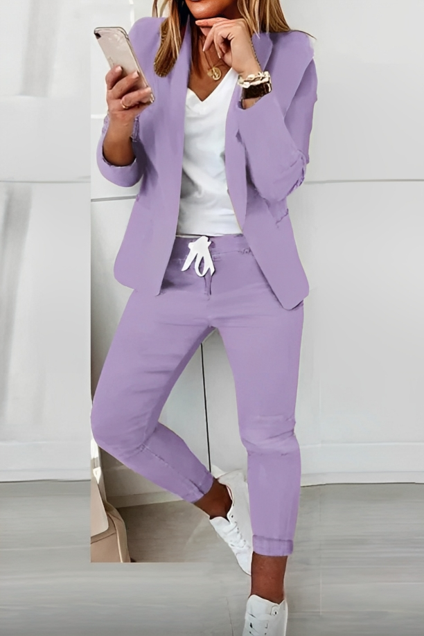 Two-piece women's blazer set for everyday wear & events – Alina