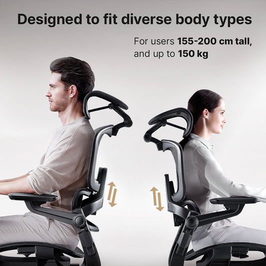 Ergonomic Office Chair with 16 Adjustable Features - ErgoFlex