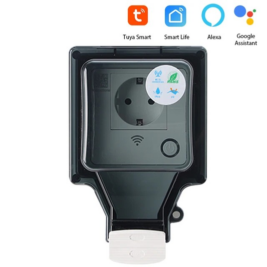 Smart WiFi Outdoor Socket with IP66 Waterproof Rating - Voltura