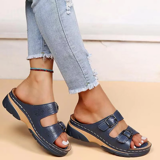 Orthopaedic women's comfort sandals with gel sole - Sofia