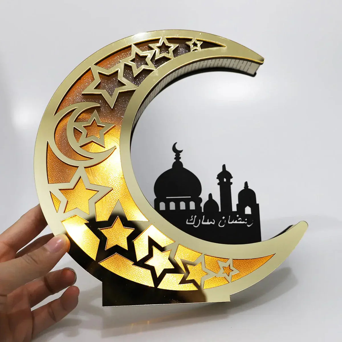Festive Moon-Shaped LED Lamp - LunarShine