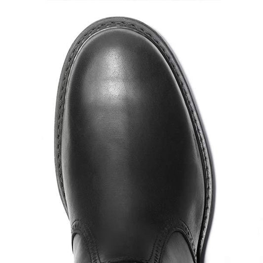 Men's Chelsea boots classic made of synthetic leather with elastic inset – Neron