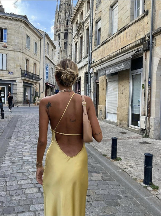 Elegant Yellow Summer Dress – Juliette