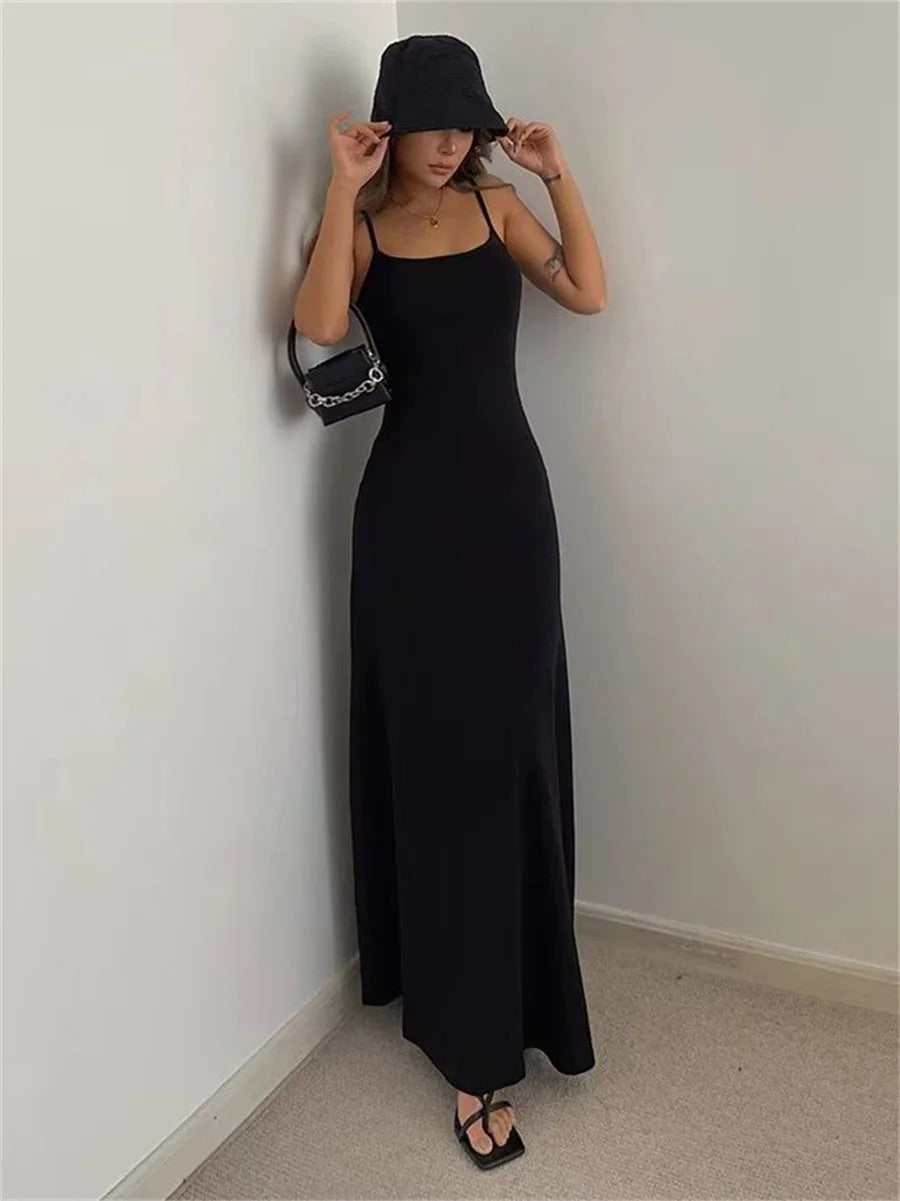 Summer dress with spaghetti straps and airy fit – Sofie
