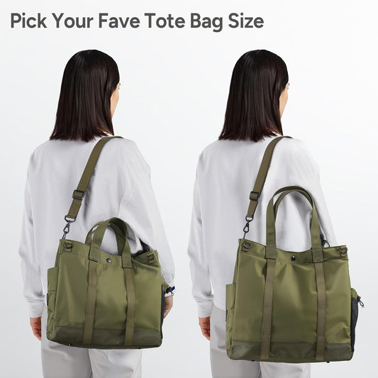 Laptop shoulder bag with multiple compartments and an adjustable shoulder strap – MetroCarry