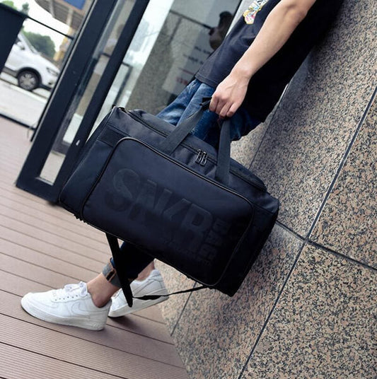 Waterproof multi-compartment travel bag for trainers and gear