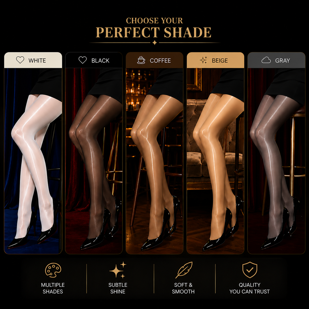 Sculpting Gloss Leggings β Sleek, Shimmering Shine for Radiant Legs 4