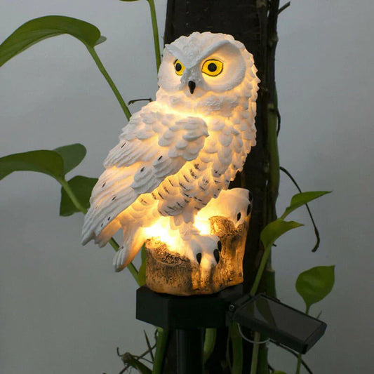 OwlGlow Solar-Powered Garden Lamp