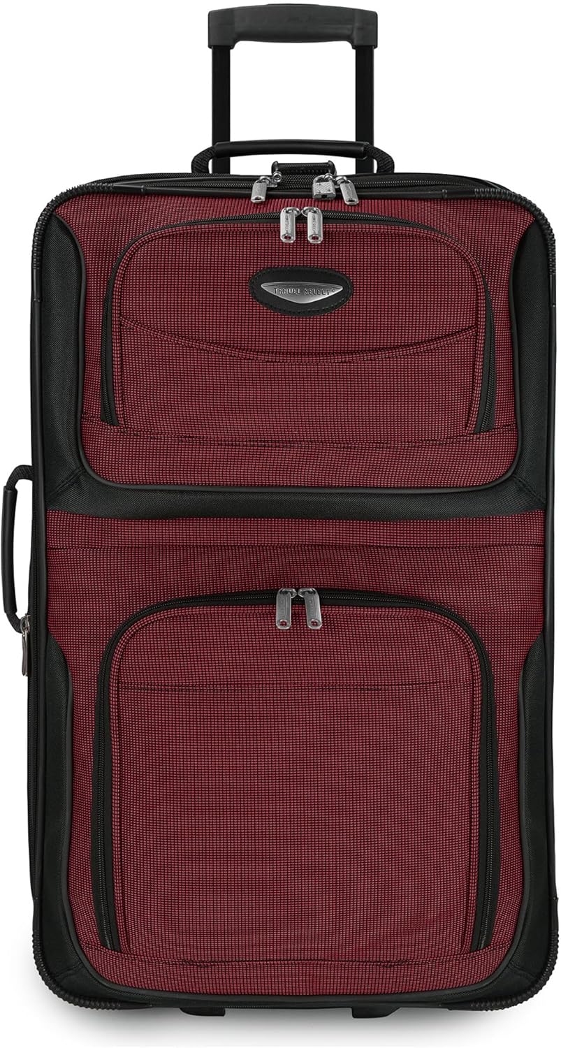 8-piece soft-shell luggage set with packing cubes and TSA lock – TravelMax
