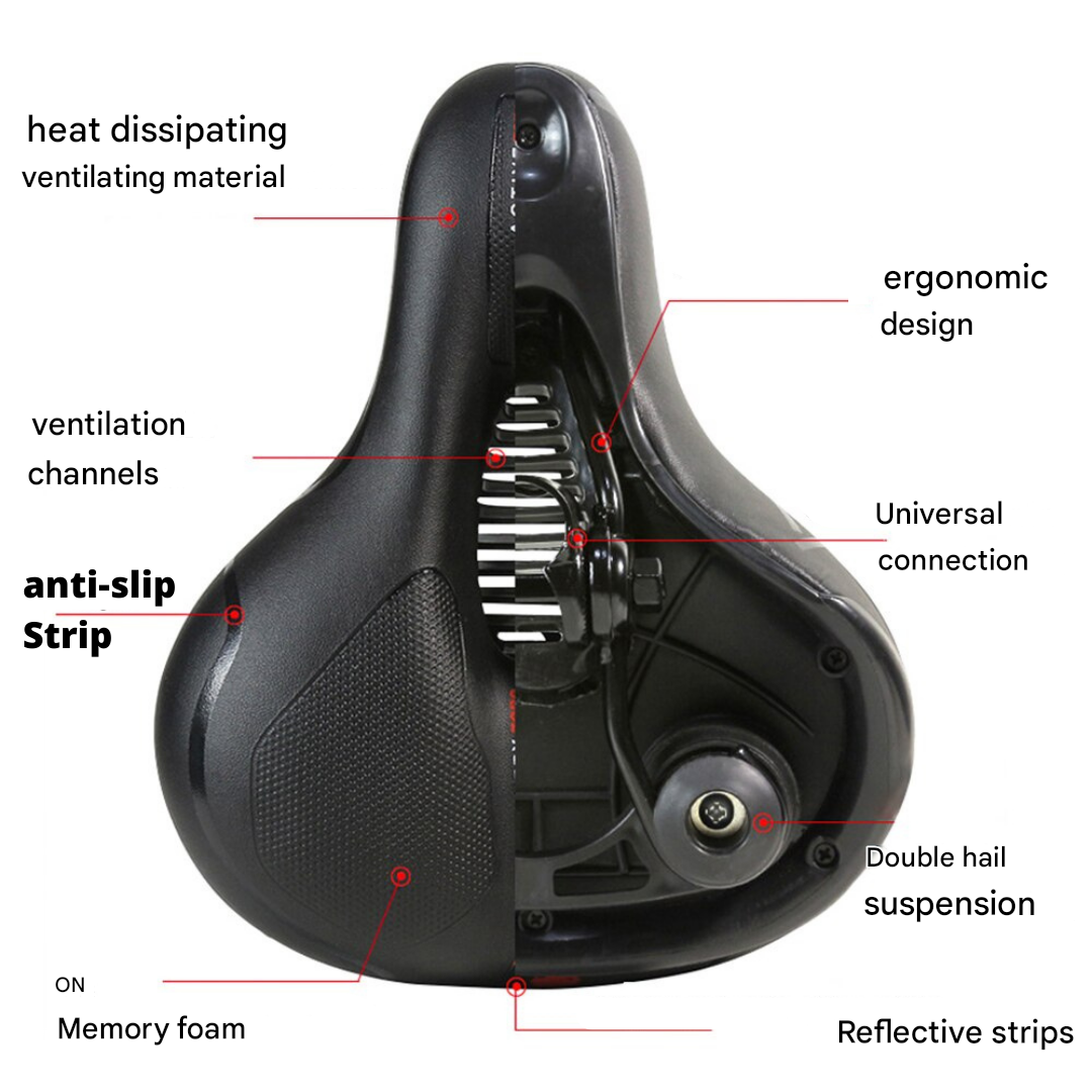Ergonomic Bicycle Saddle - RideEase