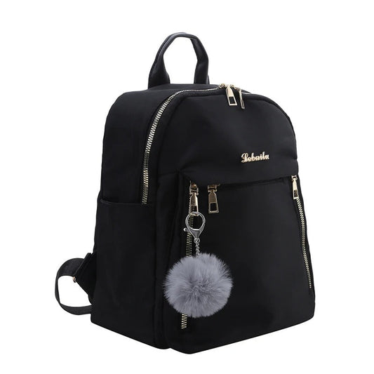 Women's PU leather travel rucksack