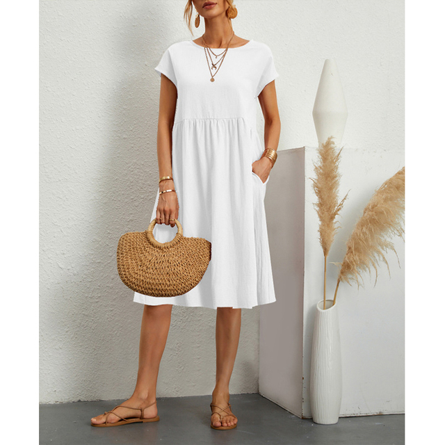 A-Line Jersey Midi Dress - Elise