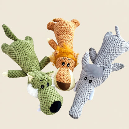 Tough Plush Dog Chew Toy for Strong Chewers 1