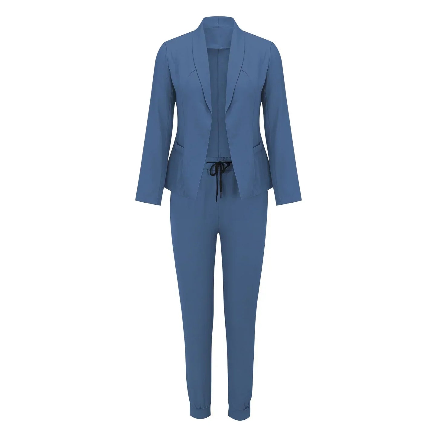 Casual two-piece set with tie belt – Liora