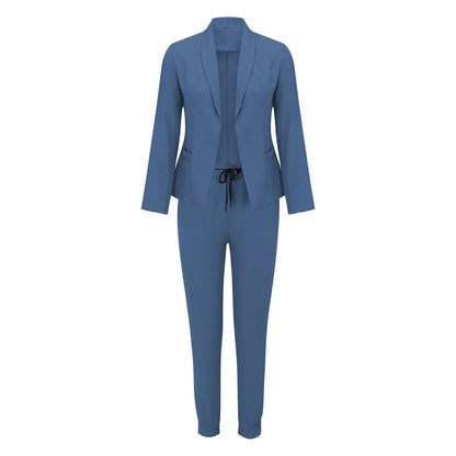 Casual two-piece set with tie belt – Liora