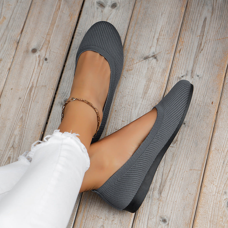 Autumn orthopaedic women's ballet flats with comfort sole & classic design – Mia