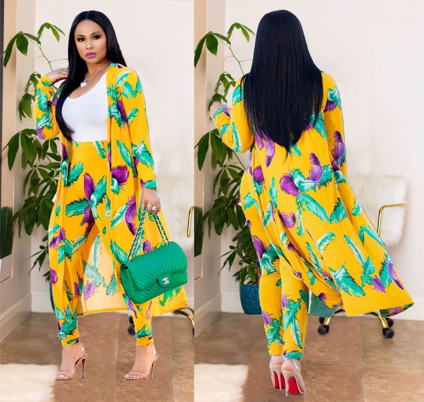 Ladies' Kimono Set with Trousers – Yasmin