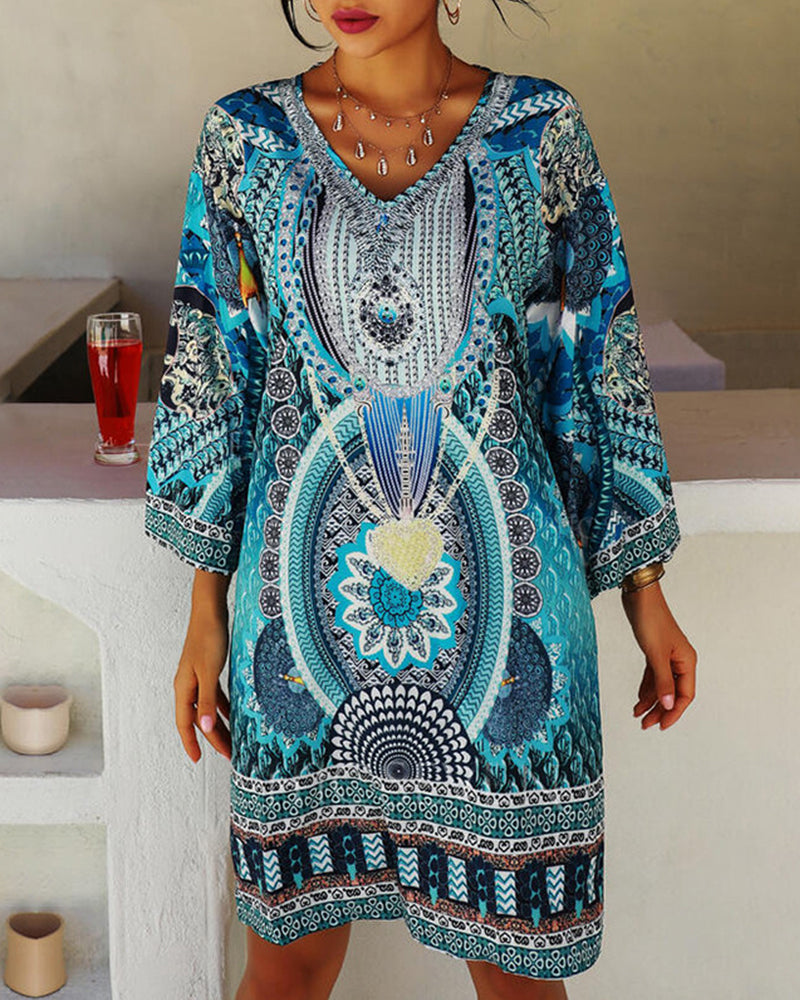 Boho summer dress with a relaxed fit – Nina