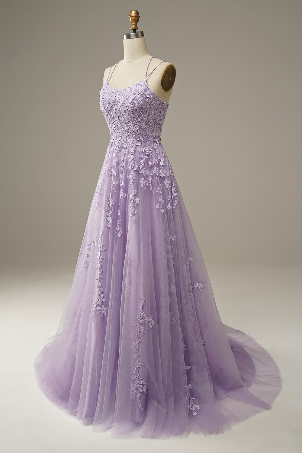 Fashionable Tulle Evening Dress with Embellishments - Victoria