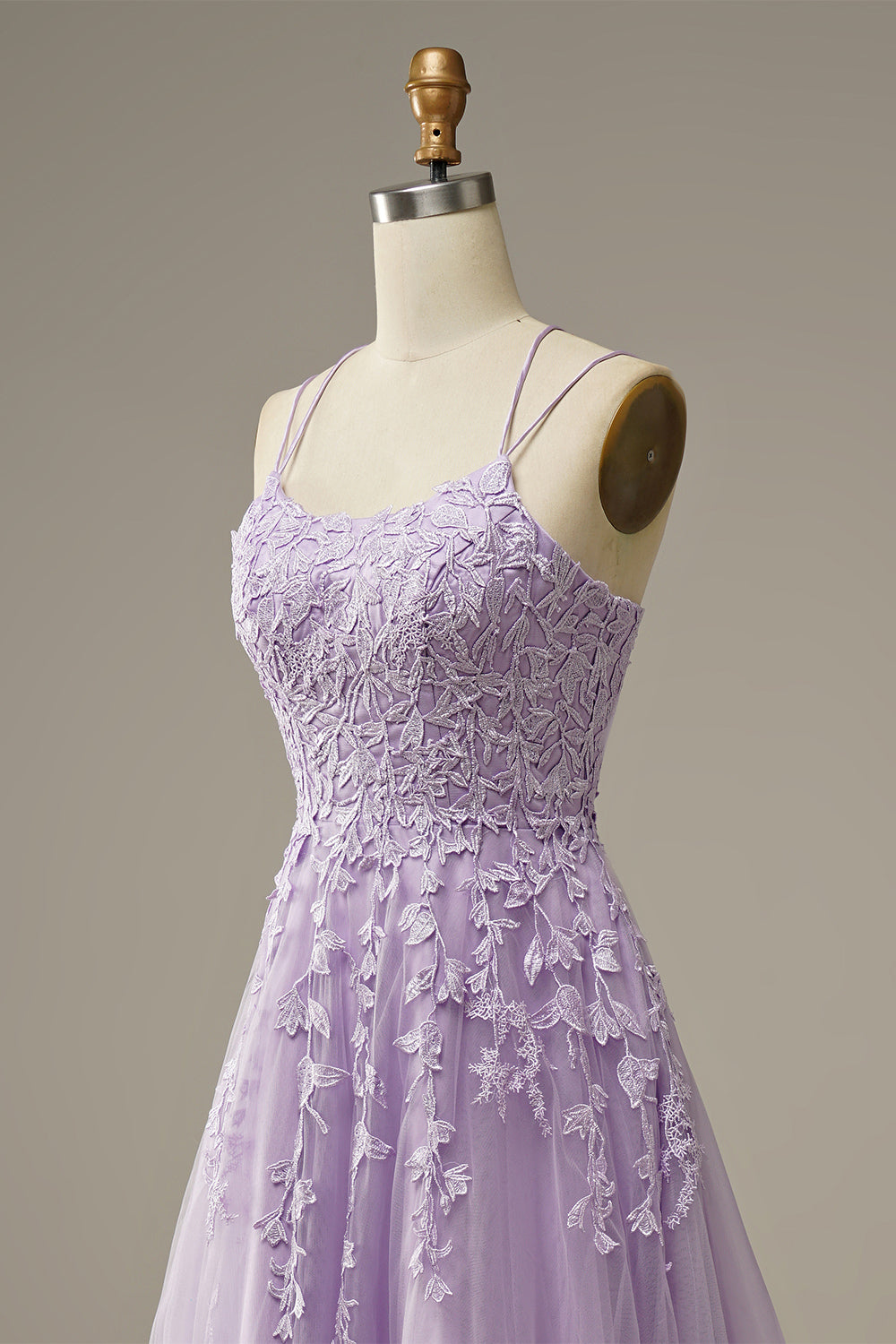 Fashionable Tulle Evening Dress with Embellishments - Victoria