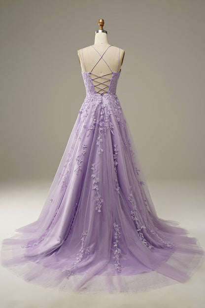Fashionable Tulle Evening Dress with Embellishments - Victoria