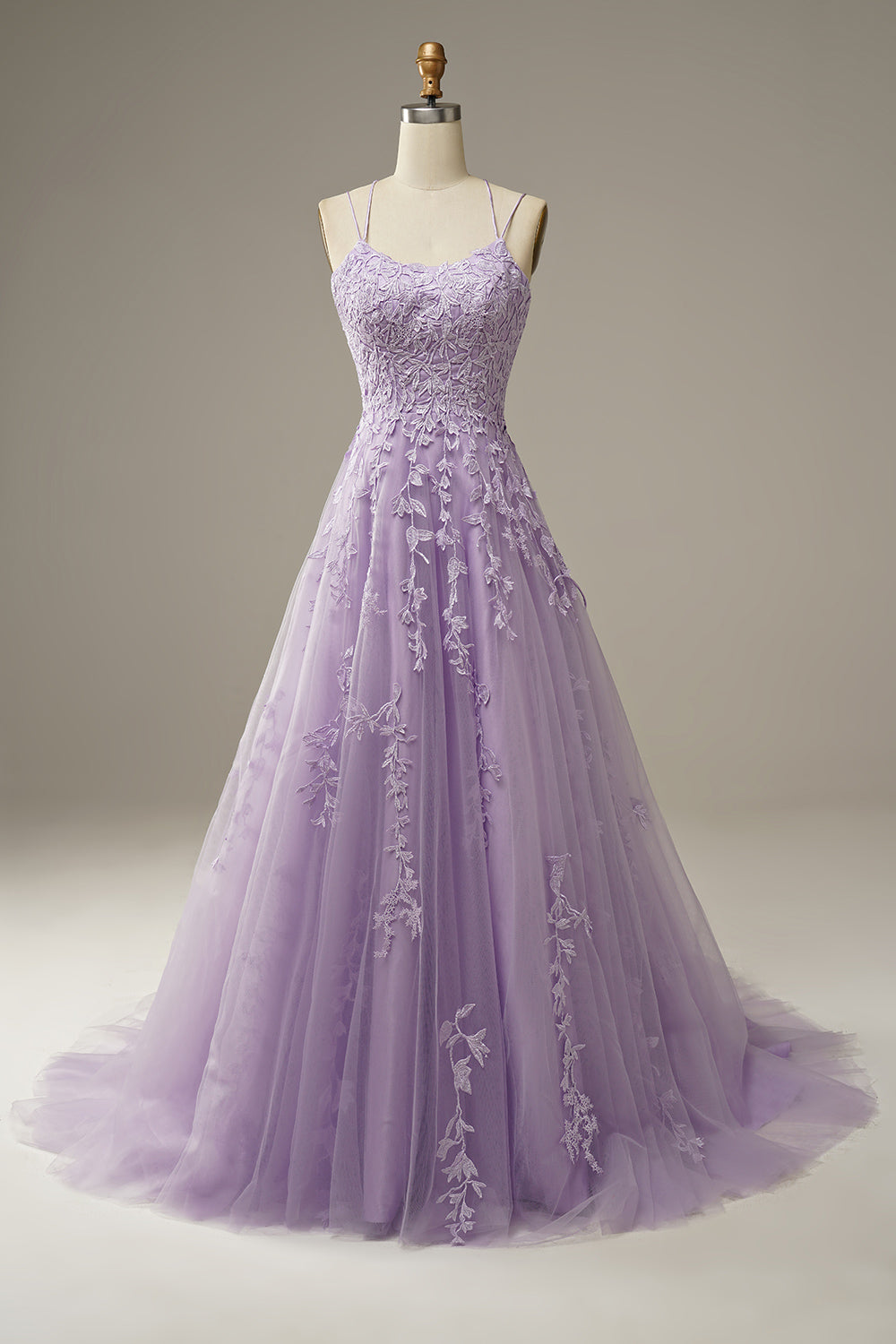 Fashionable Tulle Evening Dress with Embellishments - Victoria