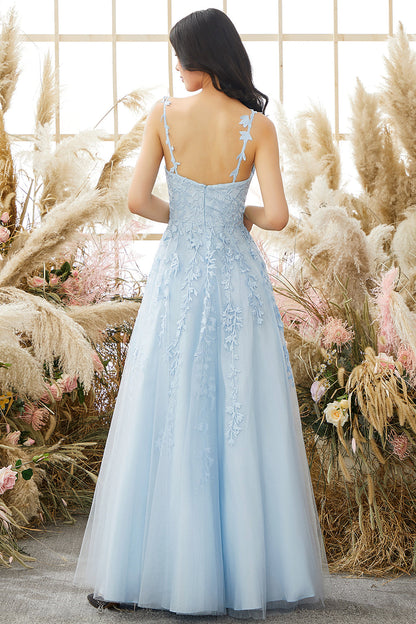 Fashionable Tulle Evening Dress with Embellishments - Victoria