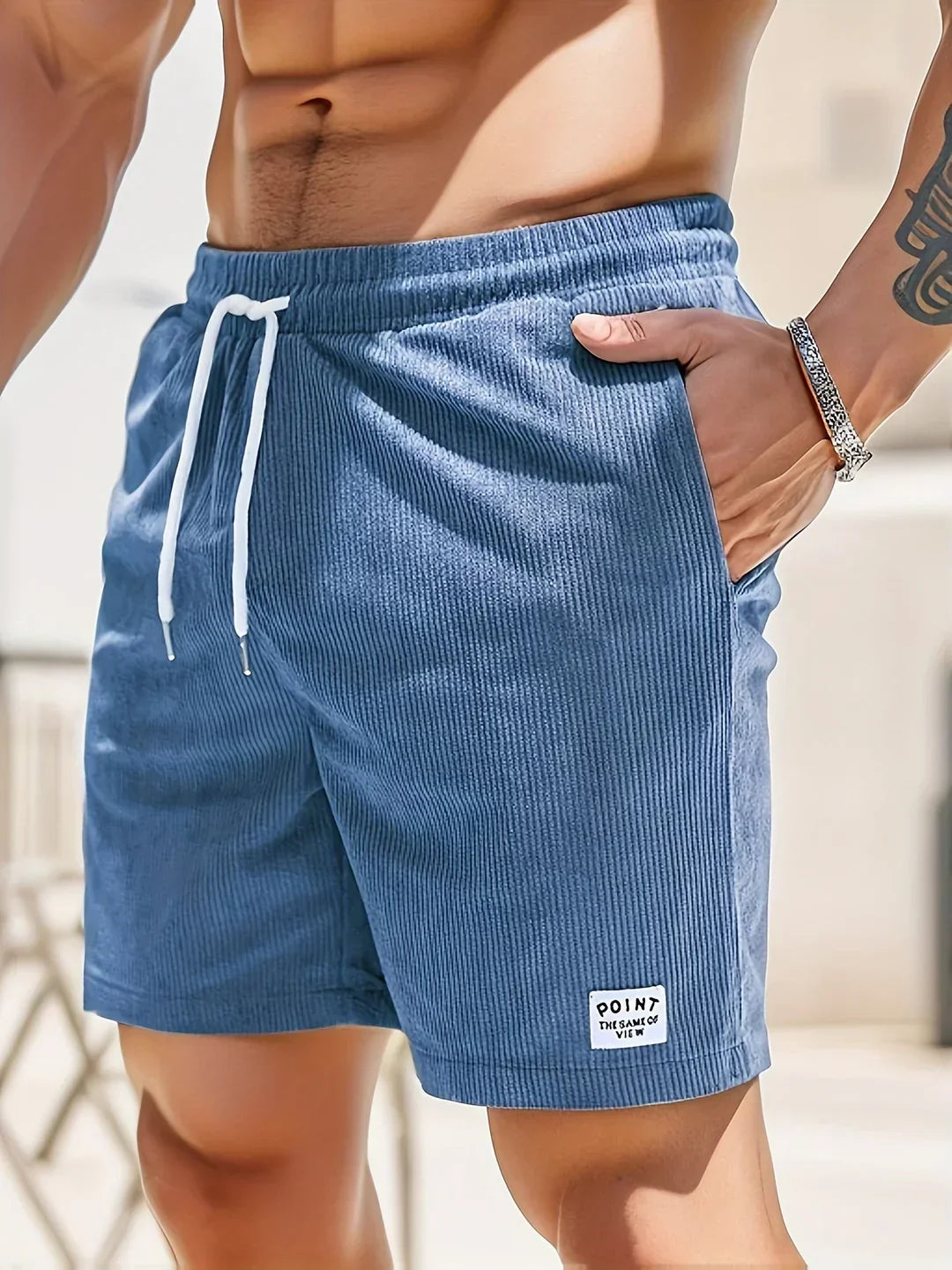 Summer shorts with stripes for men – Tarek