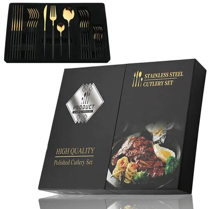 24-piece Stainless Steel Cutlery Set – Aurinox