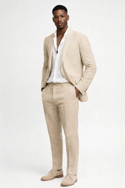 Men's Tailored Two-Piece Blazer and Pants Smart Suit 3
