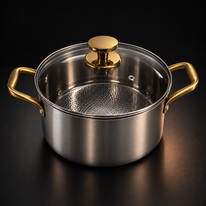 Titanium Cooking Pot with Lid, PFAS-Free, Chemical-Coating Free 1
