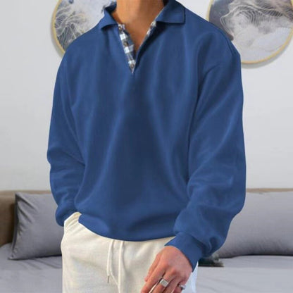 Lightweight men's autumn sweater with a loose fit – Benedikt