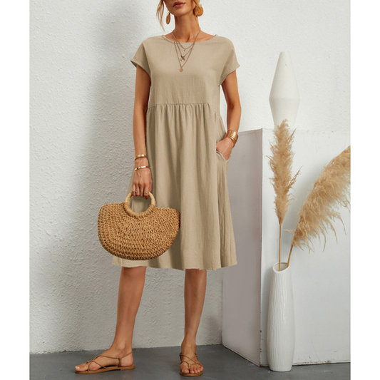 A-Line Jersey Midi Dress - Elise