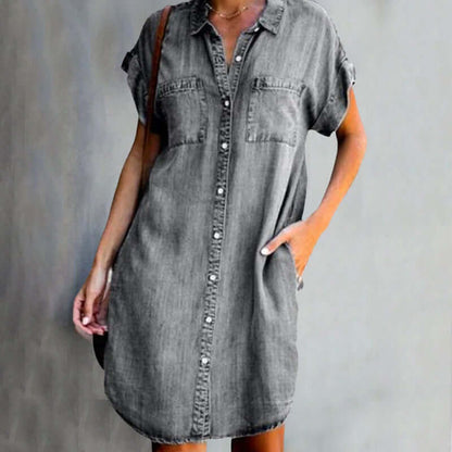 Trendy denim dress - Maeve