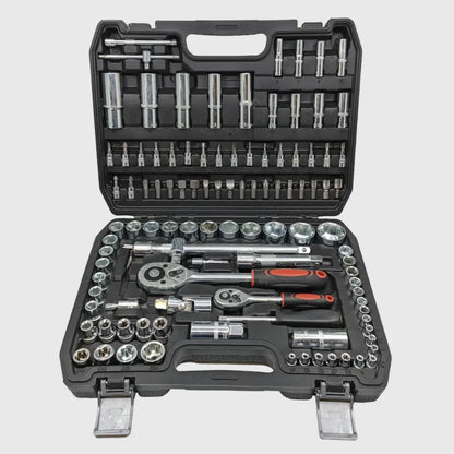 108-piece Chrome-Vanadium Socket Set – TorqueMaster