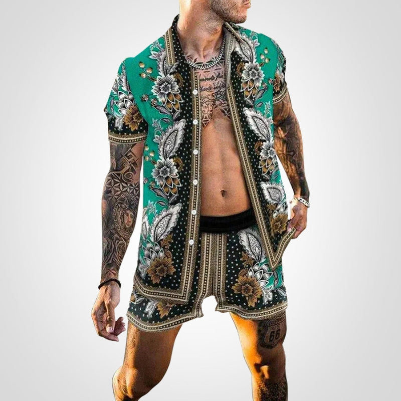 Two-piece men's set with print – Ruben