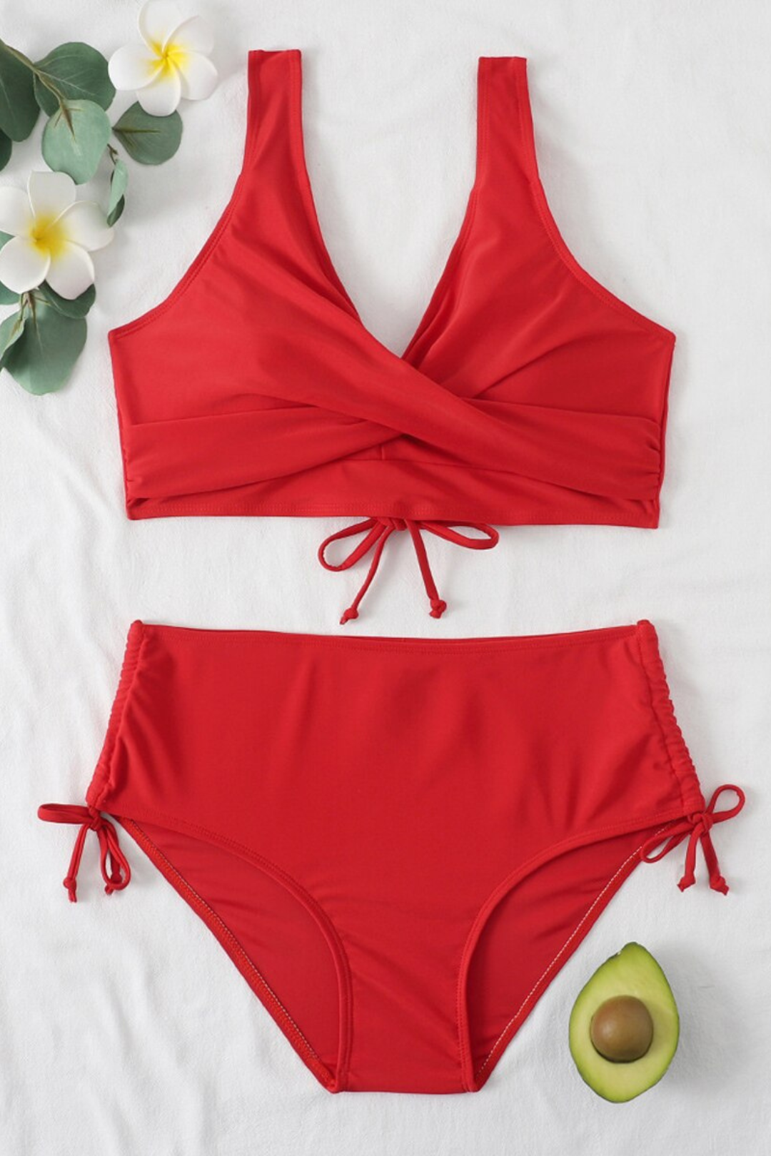 Colourful bikini with drawstring and twist detail – Zaraï