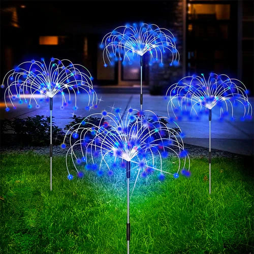 Waterproof Solar Garden Light with Firework Effect – SparkGlow