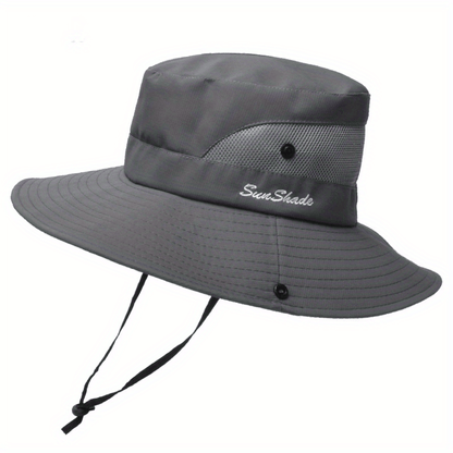 Stylish women's UV protection sun hat with a wide brim – Livia