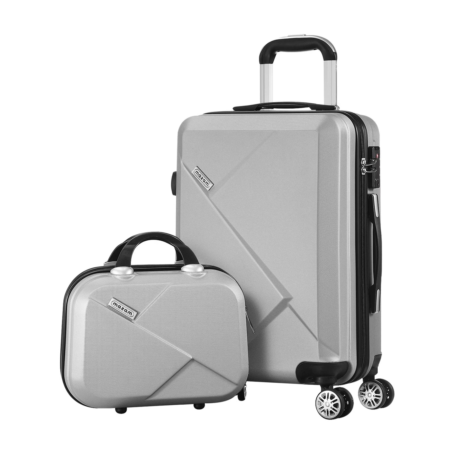 2-piece ABS hard-shell luggage set with TSA-approved lock & 360° spinner wheels