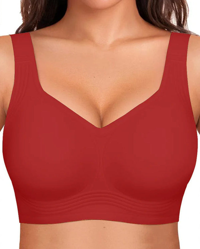 Comfortable Wireless Jelly Bra with Full Coverage and Smoothing Fit 14