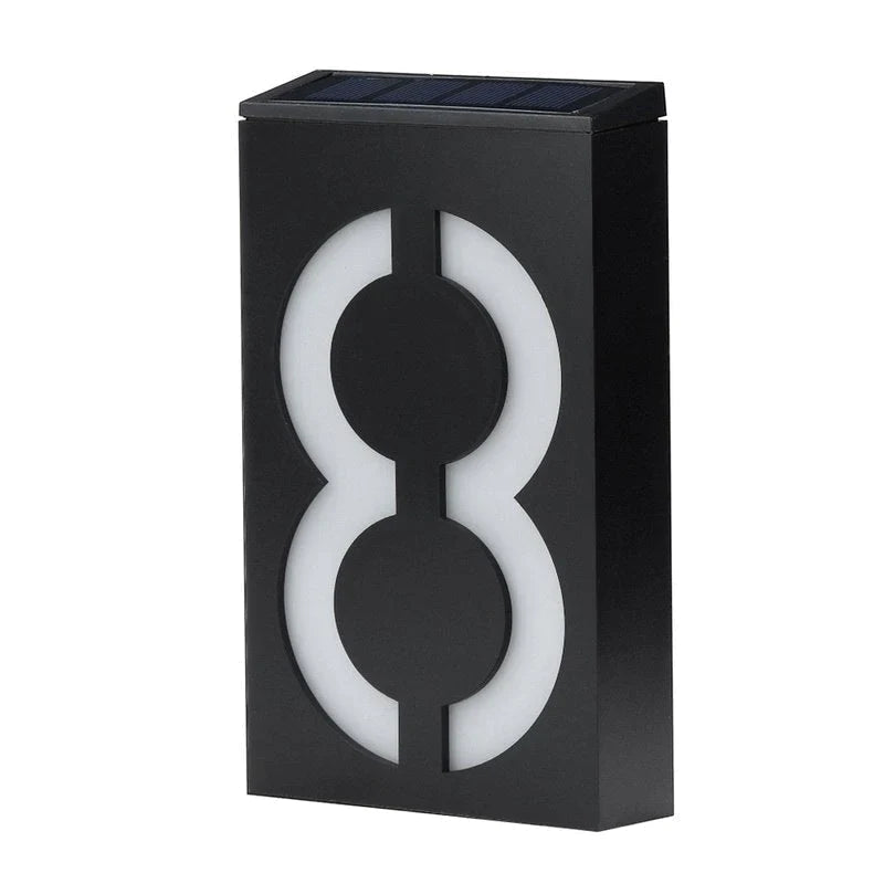 Solar-powered House Number - SolarSign