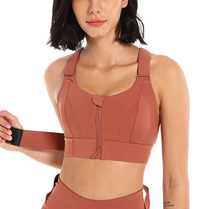 Sports bra with zip & back support – buy 1, get 1 free – Livia