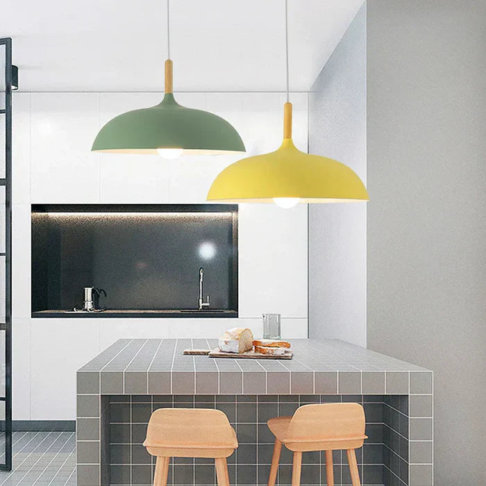 Ceiling Light in Scandinavian Oak - ScandiLuxe