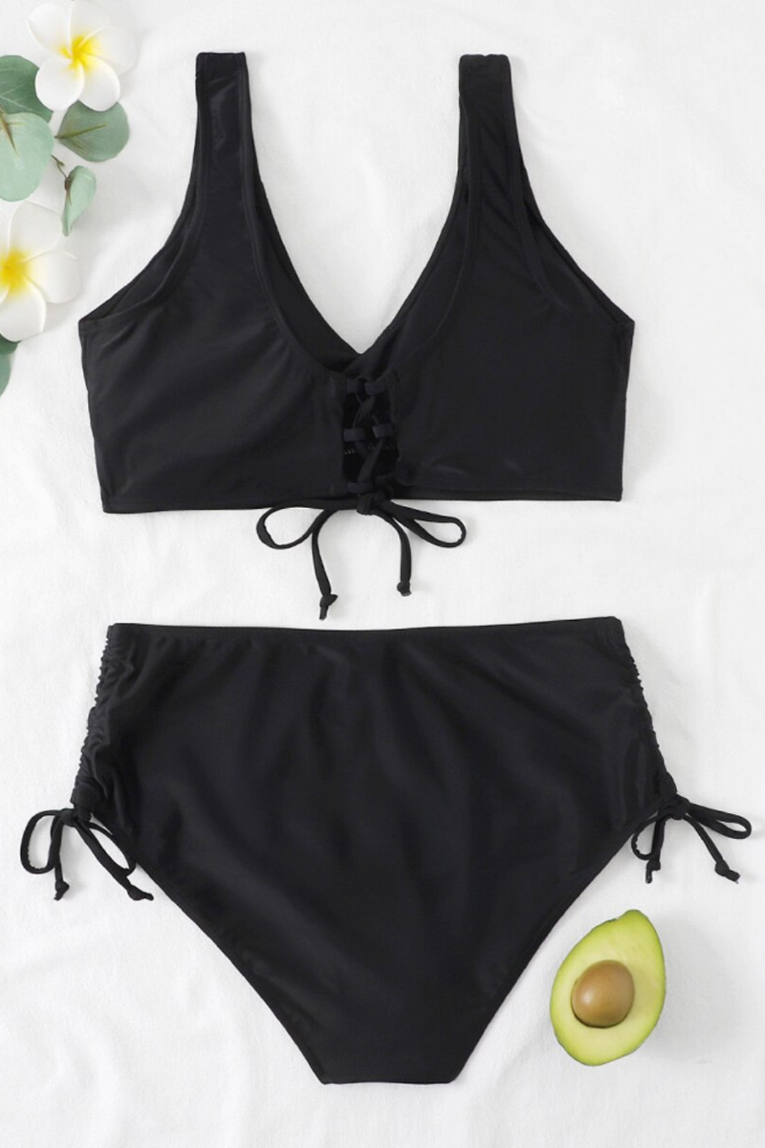Colourful bikini with drawstring and twist detail – Zaraï