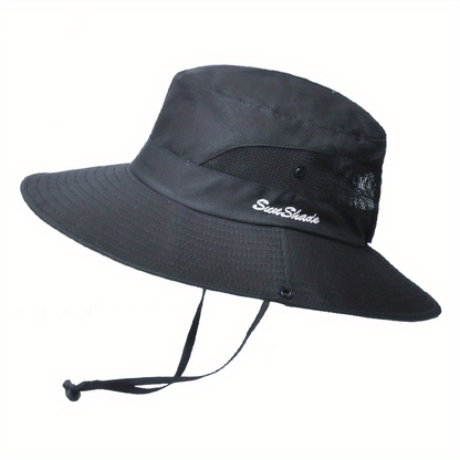 Stylish women's UV protection sun hat with a wide brim – Livia