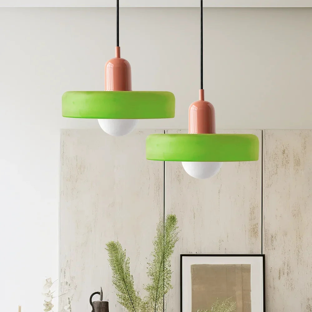 Bauhaus Stained Glass Pendant Lamp 2